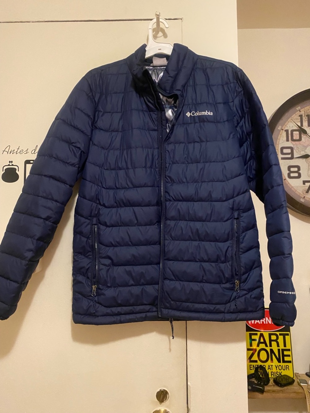 Columbia Navy Blue Lightweight Quilted Jacket